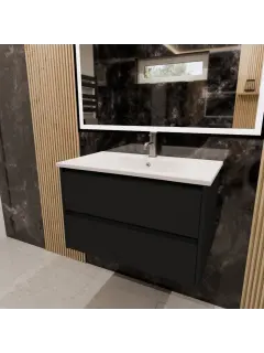 Lyra 800w bathroom vanity - Stone Basin