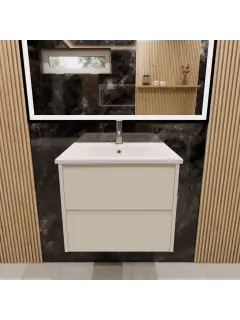 Lyra 600w bathroom vanity - Stone Basin