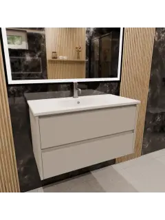 Lyra 900w bathroom vanity - Stone Basin