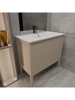 Hera 900w bathroom vanity - Stone Basin