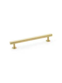 Round T-Bar Cabinet Pull Handle – Satin Brass – Centres 160mm