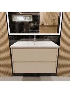 Lyra 800w bathroom vanity - Stone Basin