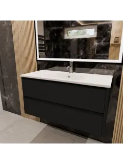 Lyra 1000w bathroom vanity - Stone Basin