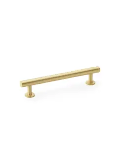 Round T-Bar Cabinet Pull Handle – Satin Brass – Centres 128mm